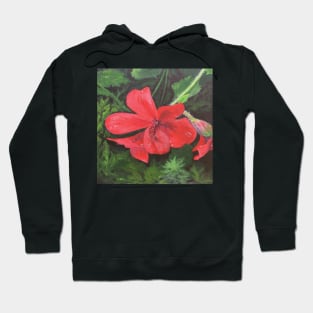 Red Flower Hoodie